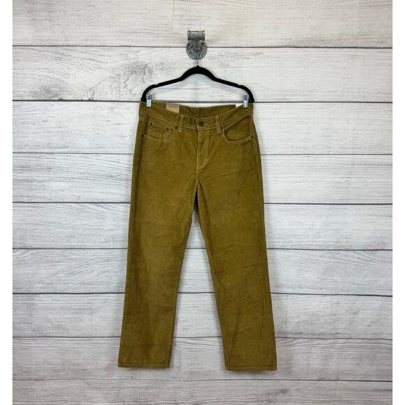 Levi's Women's Tan Low Pro Straight Leg Corduroy Pants Size 30 - Picture 1 of 8